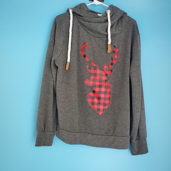 Fantastic Fawn Tops - Fantastic Fawn Hoodie Size Small Deer